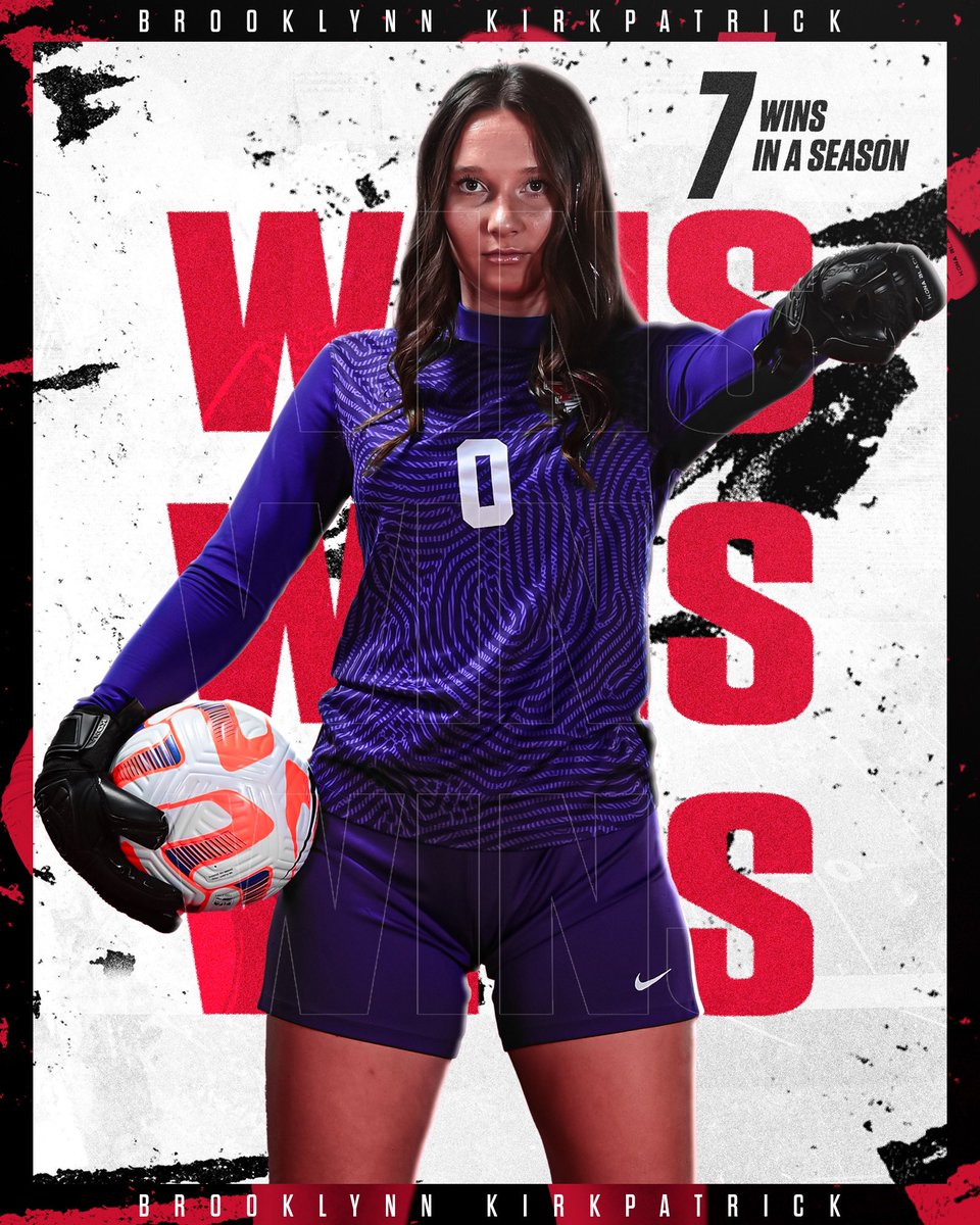 With her 7️⃣th win of the year, junior GK Brooklynn Kirkpatrick set the school single-season wins record!! #goguins