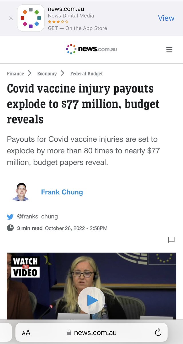 What is a non-sinister explanation for this? Can’t even be blamed on Covid infection, because I doubt they would be paying out vaccine injuries if they could even semi-plausibly blame the injury on the Covid infection itself news.com.au/finance/econom…