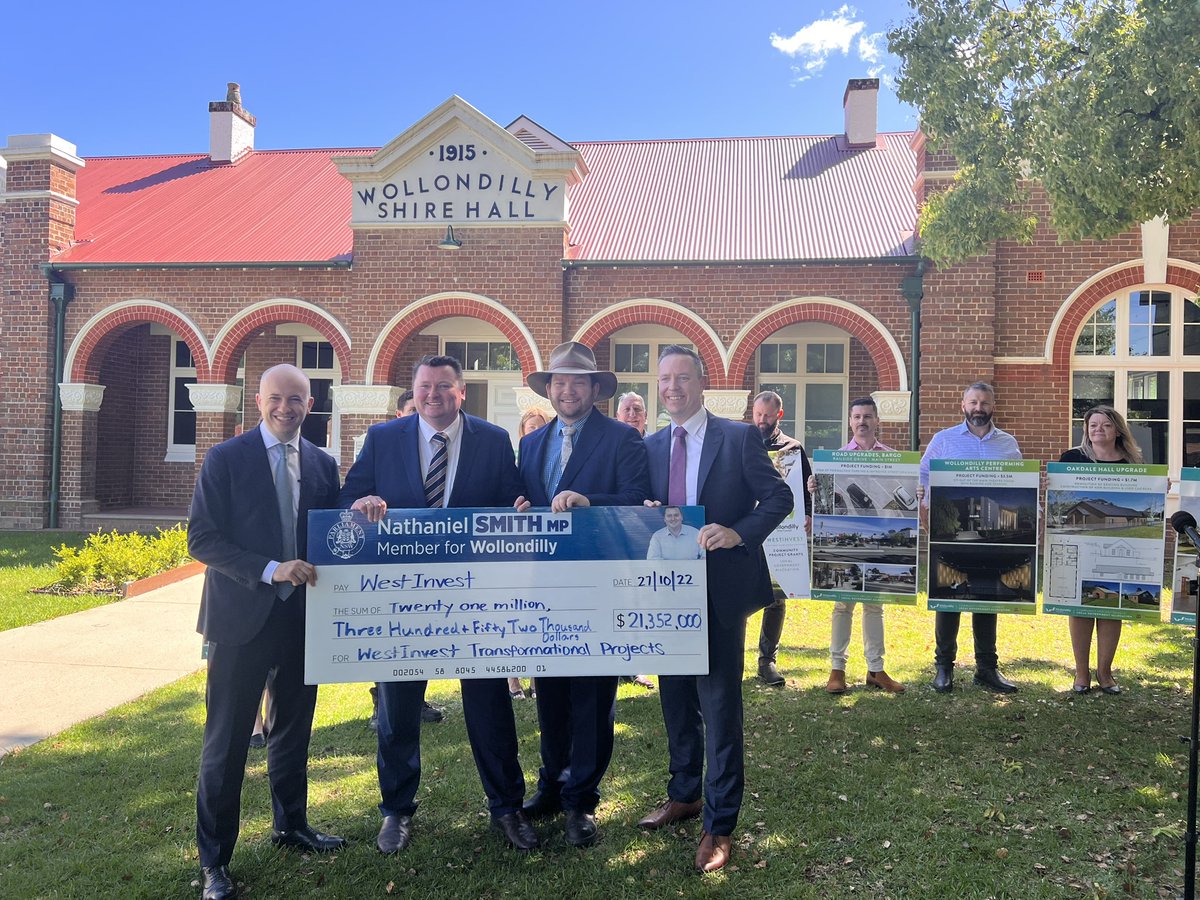 kassrogan's tweet photo. Over $21 million has been given to the Wollondilly Shire for nine transformational project as part of the WestInvest Fund. Find out what those projects are tonight on #WINNews at 5:30pm @WINNews_Woll https://t.co/eNB1yJfVKb