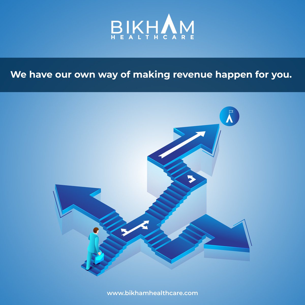 bikhamhealth's tweet photo. We have our own way of making revenue happen for you!
Where there is no way, we know how to pave one.
#bikhamhealthcare #health #healthcarefinance #financialmanagement #medicalbilling #medicalcoding #rcmtechnologies #denialmanagement #physician #hospitals #usa #healthcare https://t.co/UKcg2FATxN