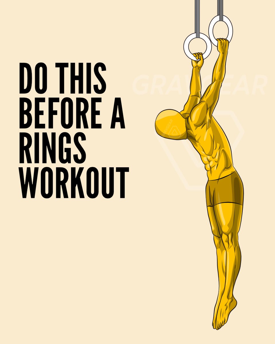 ★ The best way to warm up the rings is by doing simple drills. 

Static holds are wonderful for waking up the muscles because they don't put too much strain on elbows or other joints.

#gravgear #weightedvest #weightedworkout #workouttips #workoutmotivation