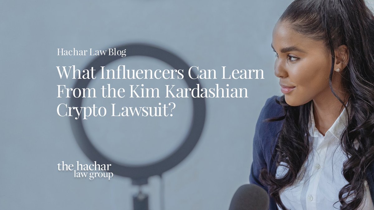 HacharLawBlog✍🏼: Kim Kardashian was recently charged by the SEC and settled for $1.26 million on October 3 for failing to disclose that she was paid to promote EthereumMax. Let's break down the case. Read Hachar Law Blog→ 🔗 go.mindmeltcreative.com/3zk0Y1L

#HacharLawGroup #HacharLaw