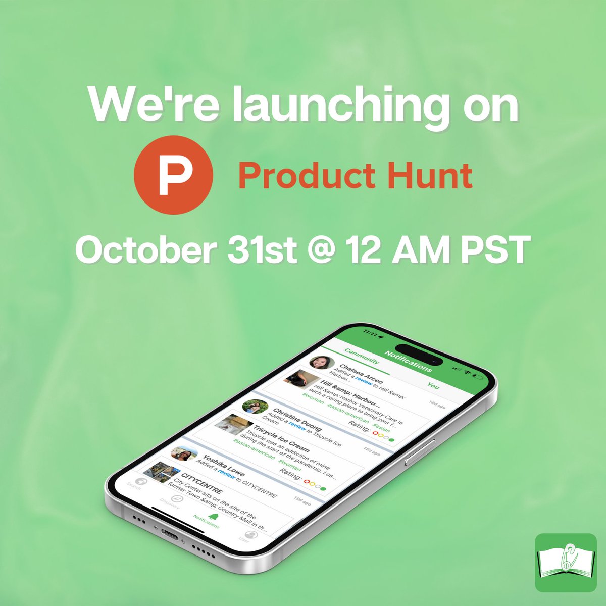 _thegreenbook's tweet image. Set your alarms &amp;amp; mark your calendars because #TheGreenBookProject is launching on 10/31 (this Halloween 🎃) at 12 AM PST! Please spread the word &amp;amp; help us make a name for ourselves in the tech industry! Sign up for Product Hunt if you haven&apos;t already 💚

producthunt.com