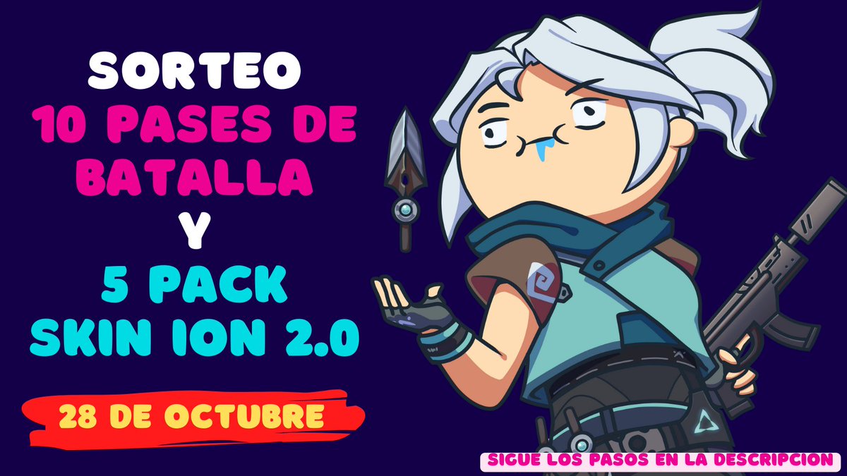 MeiiiVgamer's tweet photo. 😱Sorteo 10 pases de batalla en valorant 😍
Sigue los siguientes sencillos pasos!
✌️🥰Sigue a:
@RubicelCohen
@MeiiiVgamer
En⬇️:
https://t.co/vYF5pFARKG
https://t.co/qM1Ys43Aqv
https://t.co/CwHjT6sVq4
https://t.co/j7EfkWuPbq
#sorteo #valorant #valorantsorteo #valorantgiveaway https://t.co/q7eIemHjue