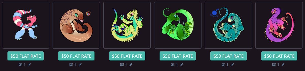 i also have a set of adoptables from bases by @/squeedgemonster over here for $50 each if you want to snag one; not required, but boosting would also be appreciated as well toyhou.se/pelmandna/char…