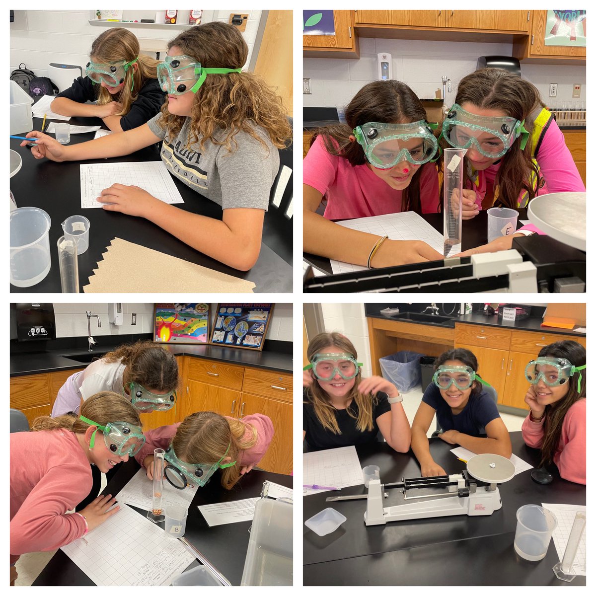 h_gargan's tweet photo. Sixth grade science investigating the physical properties of 12 mystery substances! Stay tuned for chemical properties and results next week! @WillardLCPS https://t.co/bJCkfhGCTF