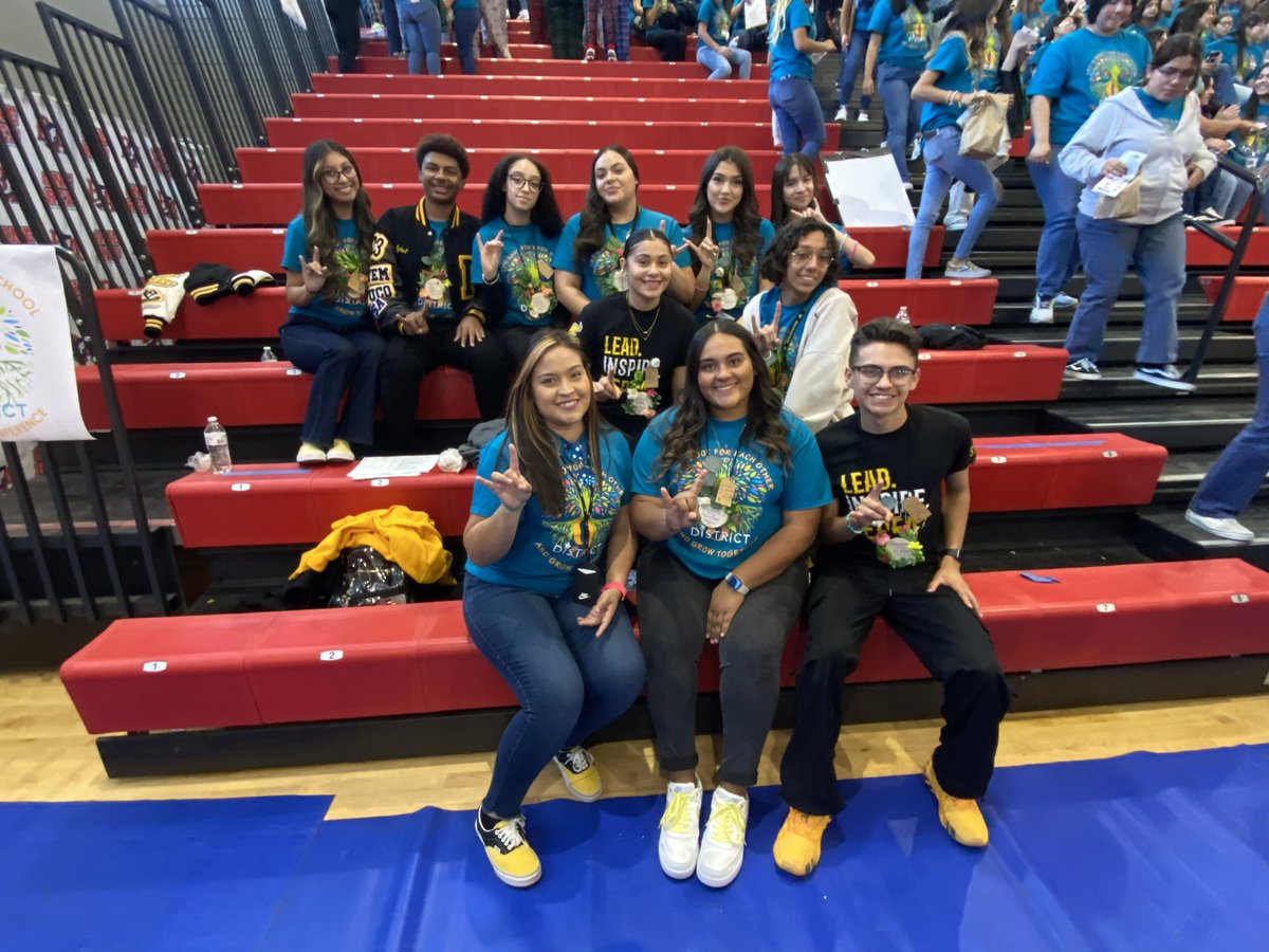 Michelle Sandoval Villegas (@sandoval11teach) on Twitter photo LEAD. INSPIRE. REPEAT. Nothing less! Proud of our STUCO officers today at #DistrictIX fall conference! 🫶🏽🤘🏽
FA〽️ILY continuing to lead the way! 🔥
#BeAMatador #WeAreTheNortheast <a href="/JSalgado_PHS/">Javier Salgado</a> <a href="/monica152712/">Monica Bustillos</a> <a href="/YsletaISD/">Ysleta ISD</a> <a href="/phsmats/">Parkland Matadors</a> LEAD. INSPIRE. REPEAT. Nothing less! Proud of our STUCO officers today at #DistrictIX fall conference! 🫶🏽🤘🏽
FA〽️ILY continuing to lead the way! 🔥
#BeAMatador #WeAreTheNortheast <a href="/JSalgado_PHS/">Javier Salgado</a> <a href="/monica152712/">Monica Bustillos</a> <a href="/YsletaISD/">Ysleta ISD</a> <a href="/phsmats/">Parkland Matadors</a>