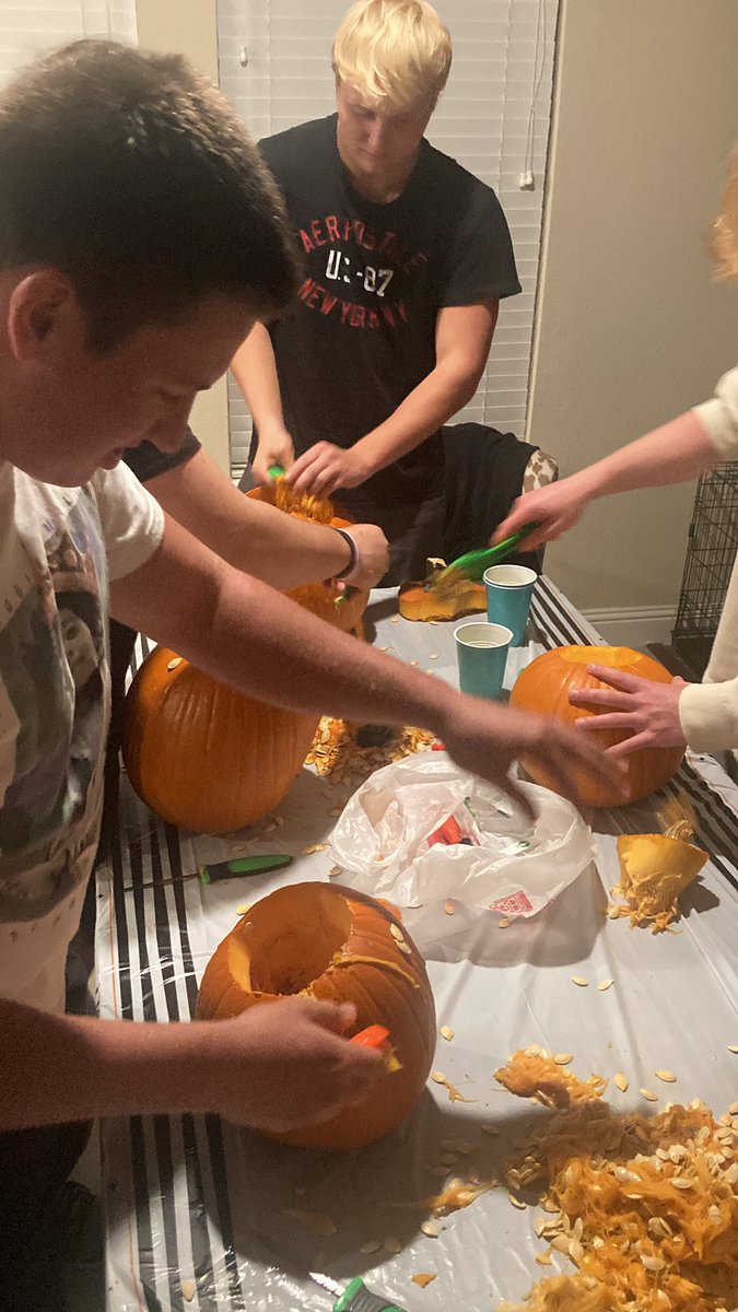 Tonight’s ILB Dinner featured Breakfast for Dinner (mostly so I could use my new Blackstone) and a Punkin Carvin Contest. Poll forthcoming.