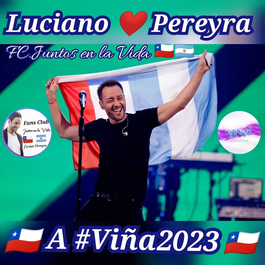 Comisión organizadora del Festival de Viña 2023. Queremos ver a nuestro querido <a href="/LucianoPereyra/">Luciano Pereyra</a> en <a href="/elfestival/">Festival de Viña del Mar</a> con Show completo cariños somos <a href="/Juntosenlavida/">Fc OficialJuntos en la Vida 🇨🇱♥️ 🇦🇷</a> 🇨🇱 ❤️🇦🇷. <a href="/canal13/">El 13</a> @tvn <a href="/bizarrolivecl/">Bizarro Live Entertainment</a> <a href="/LujanProd/">Luján Producciones</a> <a href="/NicoGaribotti/">Nico Garibotti</a> <a href="/MacaRipa/">Macarena Ripamonti</a>