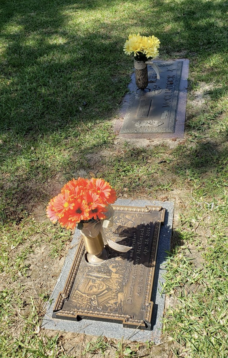 Sitting here watching the news. Seeing all the thefts in the city. I would never believe that a thief would have the boldness to steal from a cemetery at night. Not only did they take my son and mother’s vase but at least thirty more. Left the flowers in the whole. Pray for them!