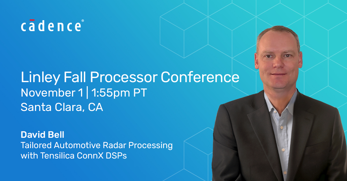 If you are attending the Linley Fall Processor Conference, visit David Bell's presentation, which discusses the ConnX DSP family and how it provides a system designer with the optimal compute capacity, precision & dynamic range. Register here >> bit.ly/3CQiqMf