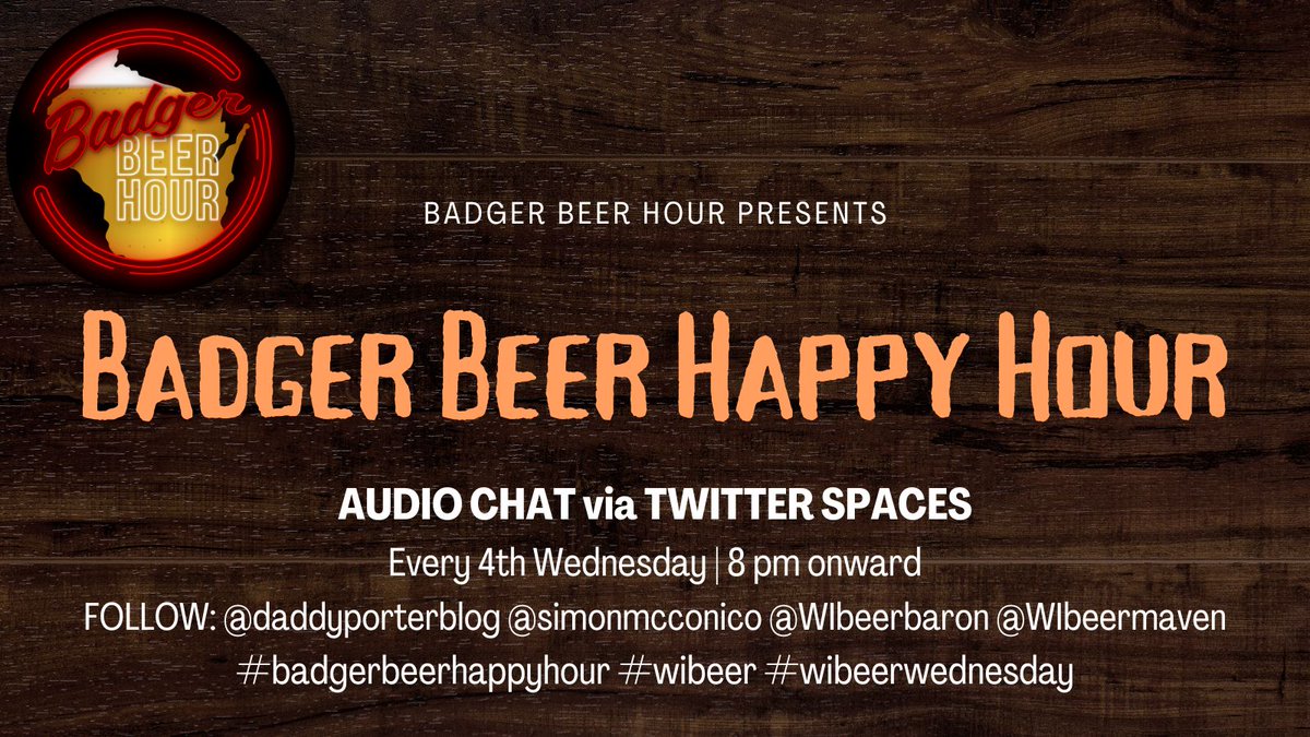 daddyporterblog's tweet photo. Tonight's topics: 
1)Warehouse brewery crawl in Milwaukee 
2)@supermoonbeerco opening
3)Leinenkugel Diversity in Brewing Award 
4)@lakelouiebeers @WisBrewingCo brand merge
5)WI @GABF awards
6)@LionsTailBrew new taproom opening 
Grab a brew and join us on this #wibeerwednesday! https://t.co/0h99pD5s8L