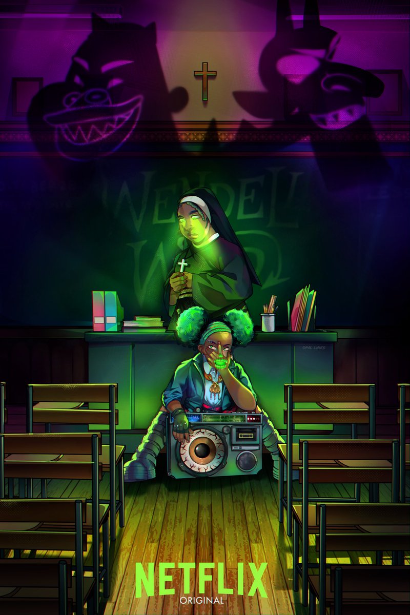 opal_lines's tweet photo. My Wendell and Wild Mock Poster is complete 👻 https://t.co/J0BT9EaqY6