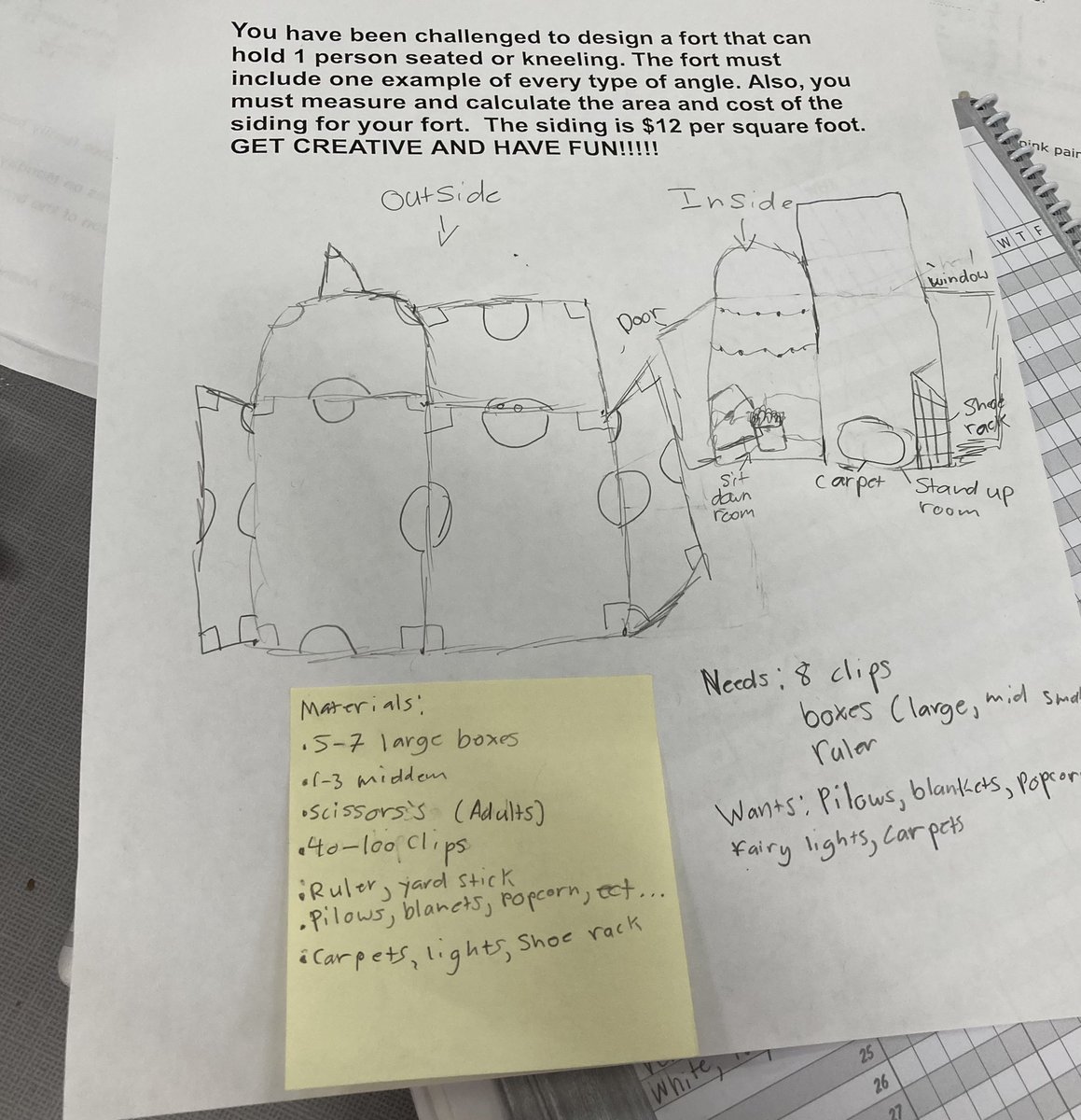 yushiqua's tweet image. Fourth grade GT STEM is gearing up for our Structural Engineering Fort Project!  @LandryLonghorns @Cockerhame