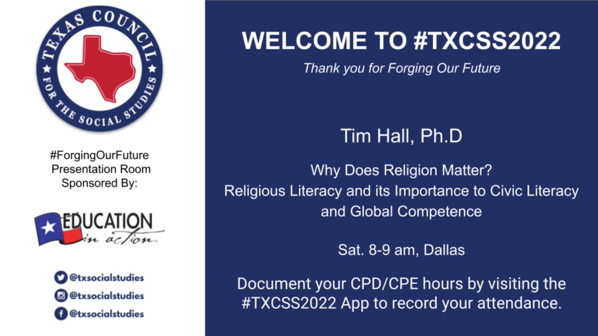ReligionMatter5's tweet image. A3: It is part of my work with #religiousliteracy, which I have presented at several #socialstudies conferences, including #TXCSS2022. Heading to @sccsocial next week with the message of #globalcompetence &amp;amp; #religiousliteracy! #globaledchat