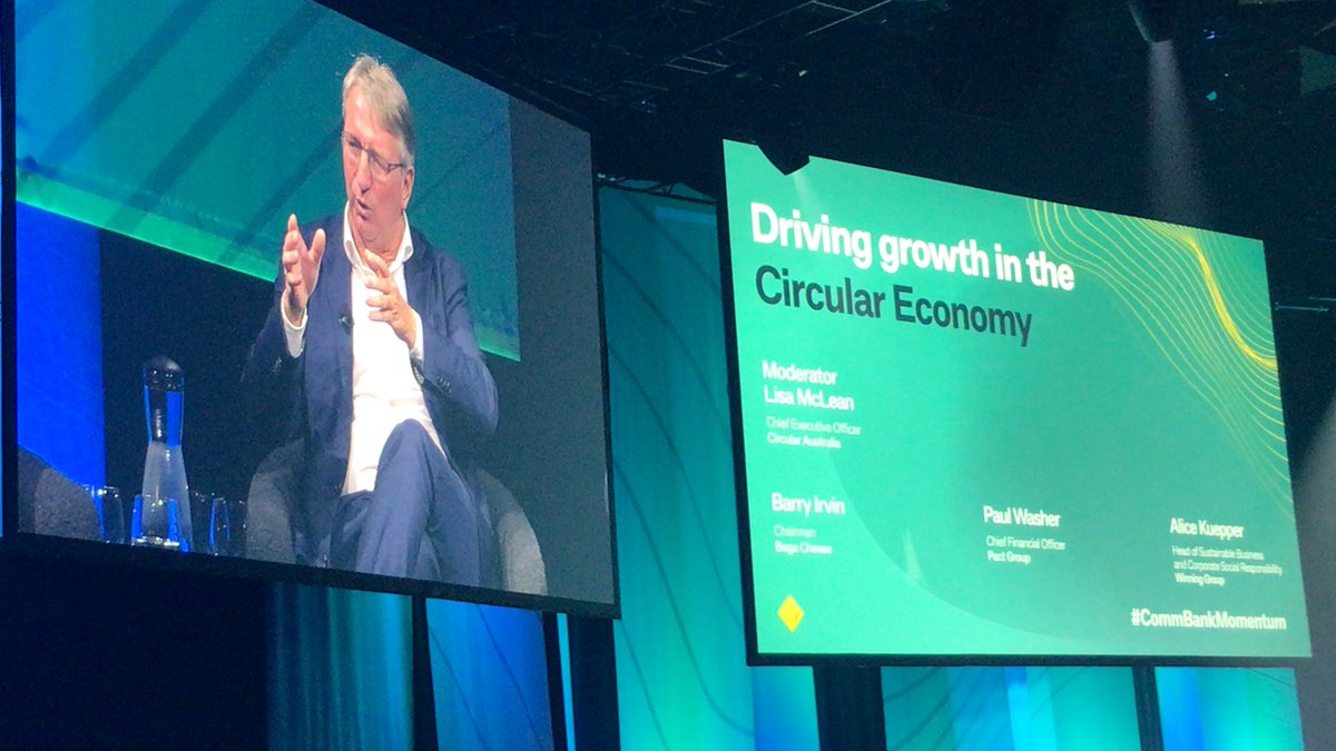“Do something small every day and you learn something big.” Barry Irwin, CEO Bega #circulareconomy #commbankmomentum