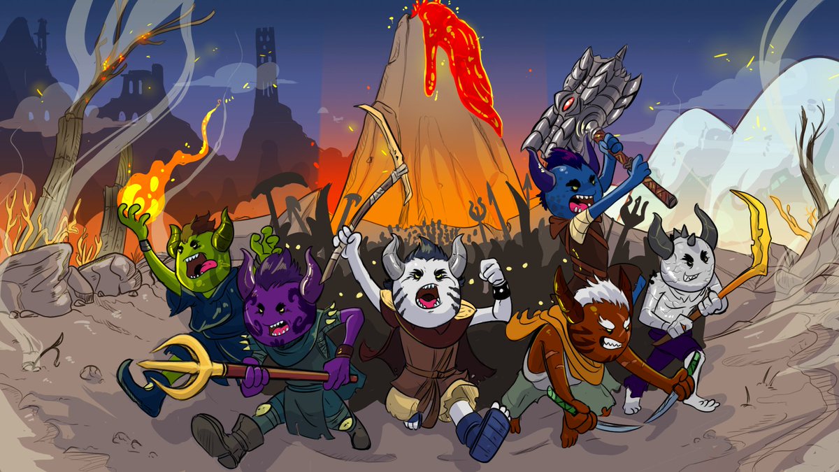 BedtimeNFT's tweet image. By combining all of their dark power, the Demons have escaped the Underworld &amp;amp; have claimed a portion of land above ground in the Northeast🧭

The Demons are viscious savages. Their desire for revenge controls them &amp;amp; they will not stop until the entire Lucid Realm is theirs🌋🌑