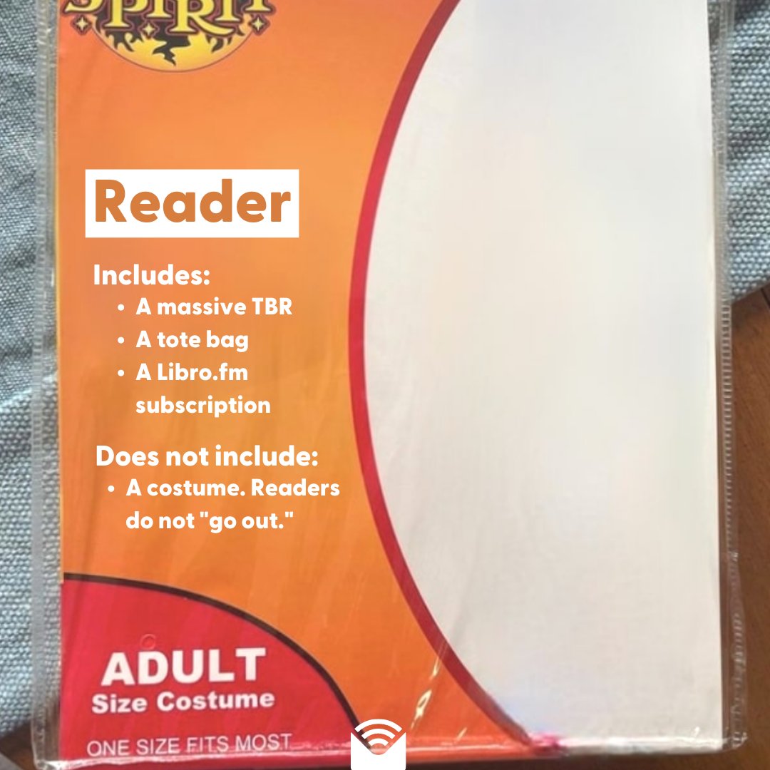 Sorry, I'm too busy reading to go out for Halloween. 

(Seems like the best Halloween costume, if you ask us 🤷🏼‍♀️)⁠