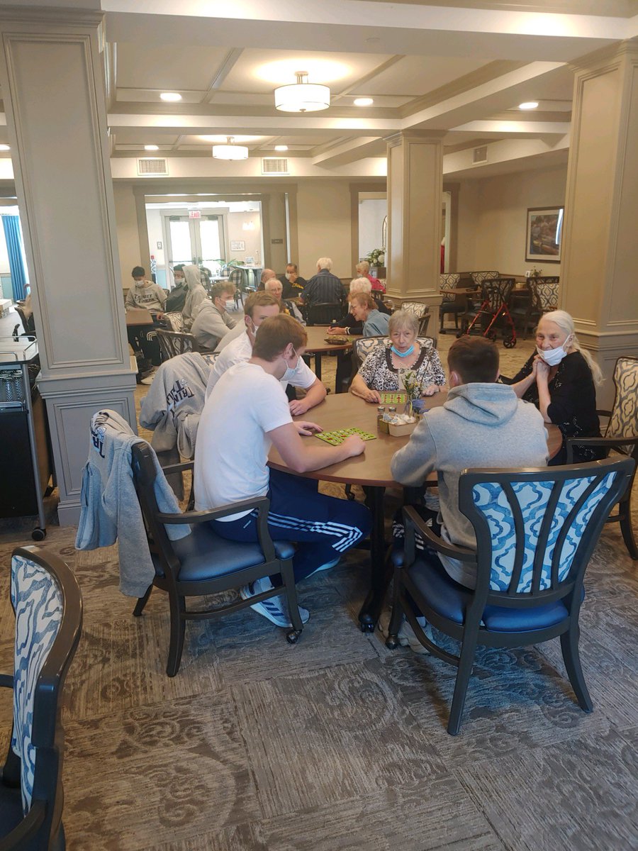 TrollsMBball's tweet photo. B27!!! Bingo with our Senior Friends earlier today!! https://t.co/Hk1xmQofmQ