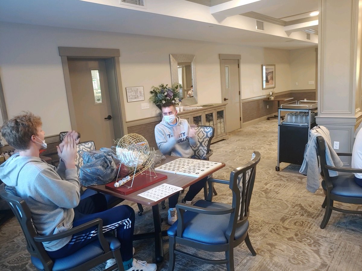 TrollsMBball's tweet photo. B27!!! Bingo with our Senior Friends earlier today!! https://t.co/Hk1xmQofmQ