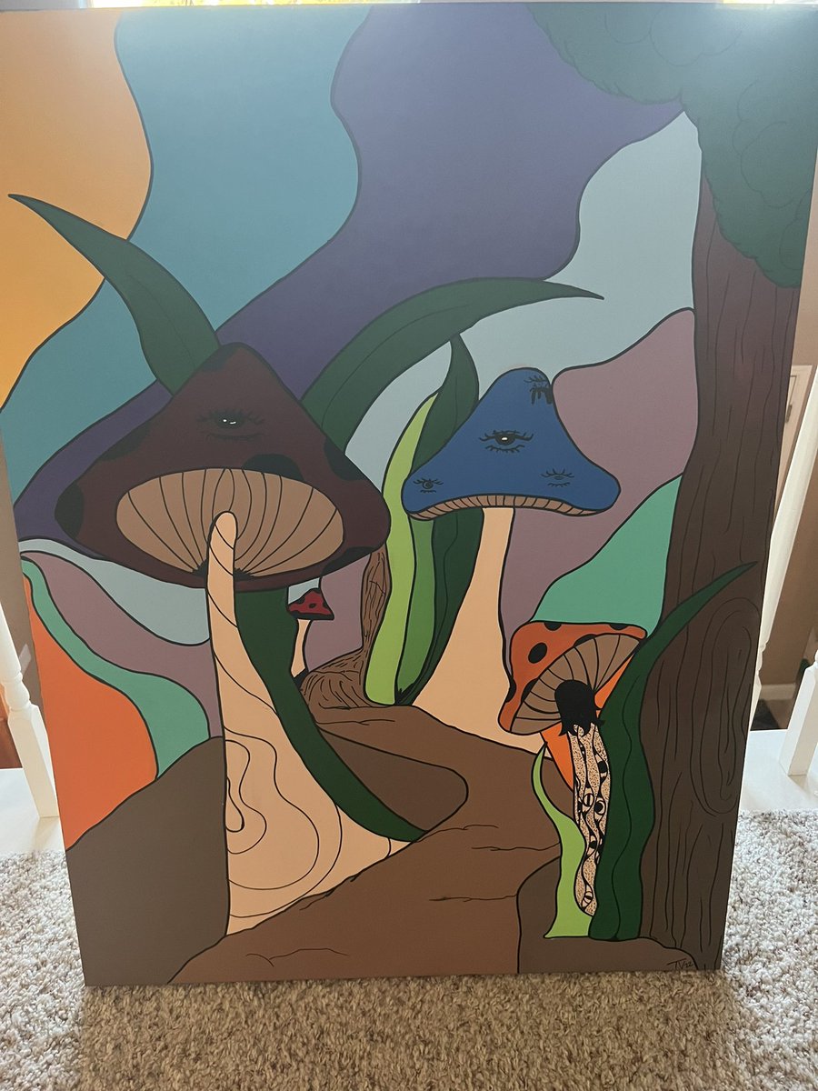 KittenCrypt0's tweet photo. Selling this painting of mushrooms, a super cute gift for a friend/family member or just something to spice up your house! Offers are welcomed! Starting price is $120 🫶🏻 #SWFC #BarcaBayern #WhatsApp #nft #ArtPakpoom #NFTCommunity #NFTGiveaway #nftselling #sellingart https://t.co/Qinl7MMZZL