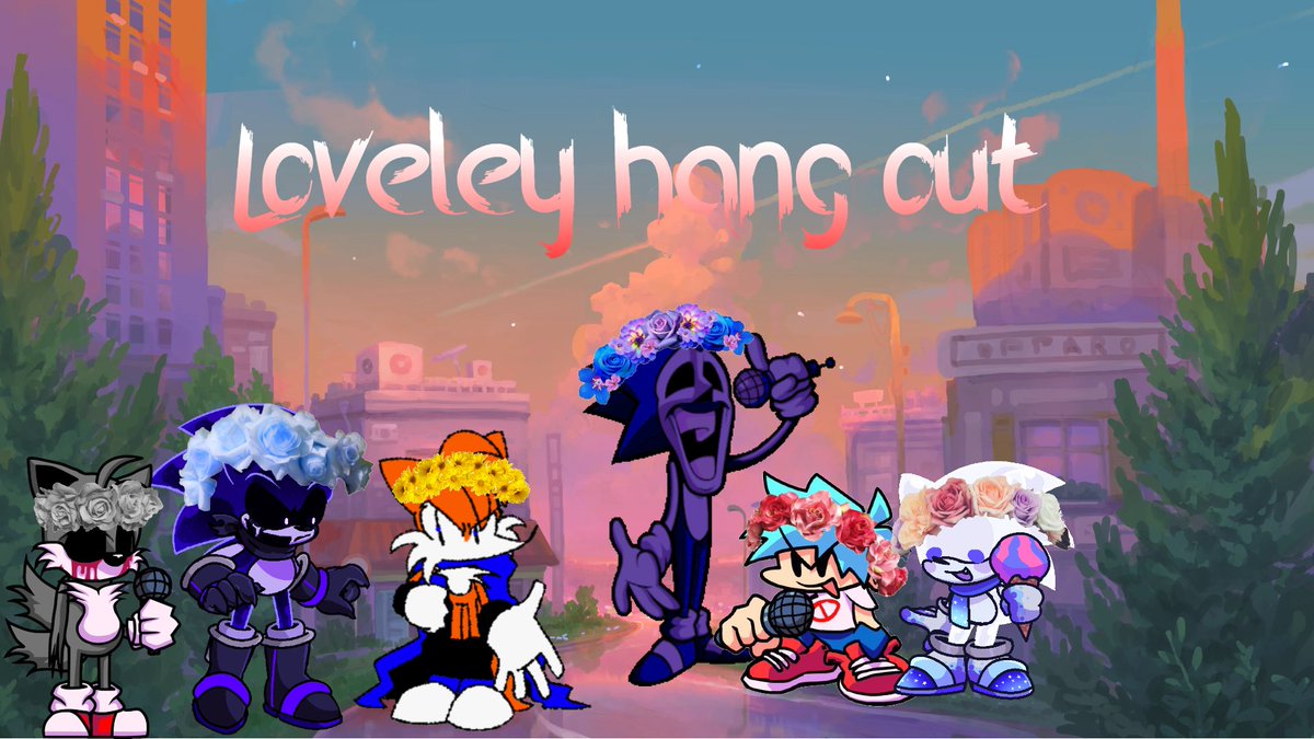 MetalStarburts's tweet photo. @CafeExe @fnf_sodastream @huskowusko
 I finally finished the Thumbnail for the song! 😁

#fnf #fridaynightfunkin #ExeCafeAu https://t.co/KmgFufcb2u
