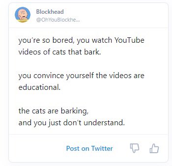 OhYouBlockhead tweet picture