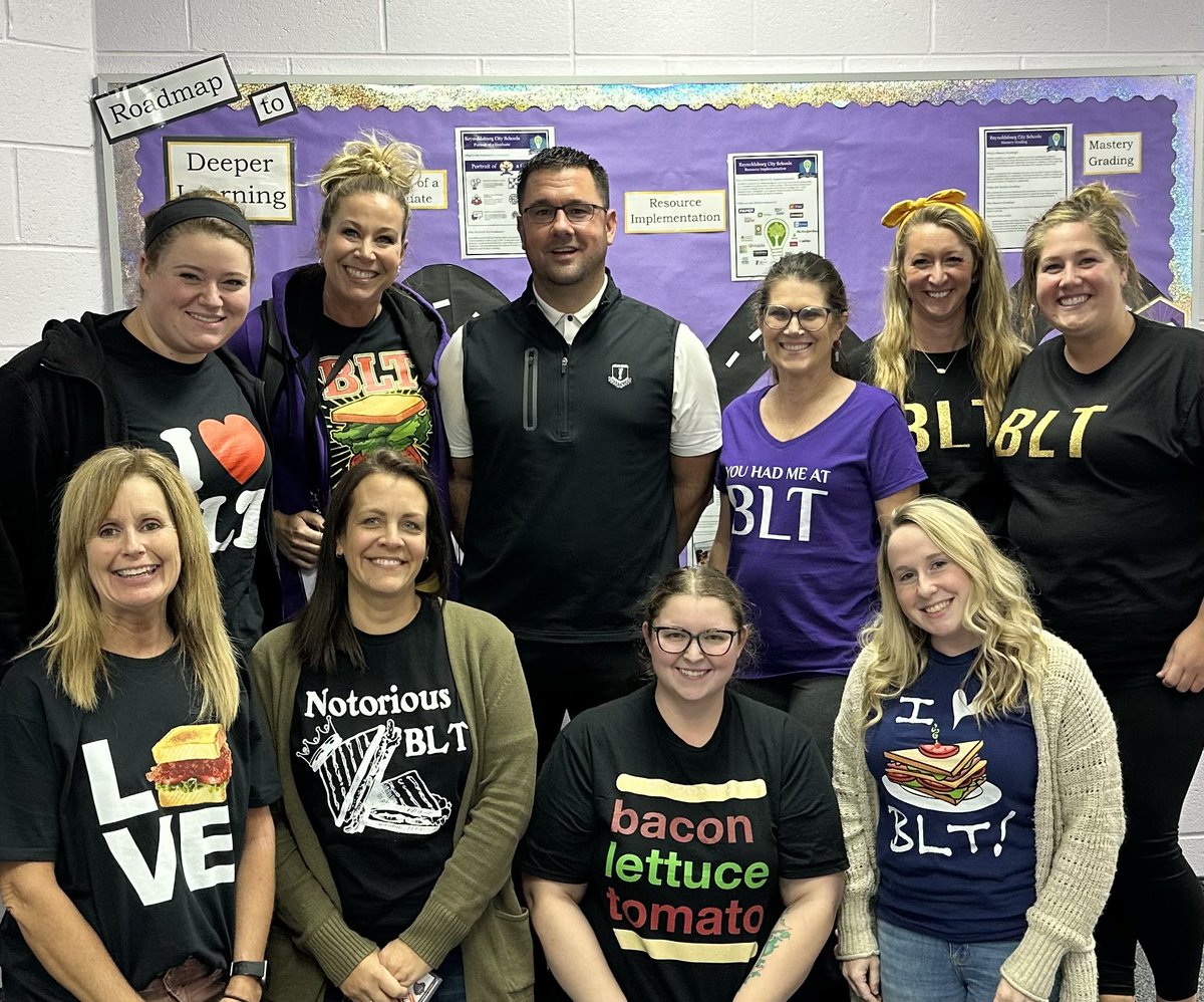 Today members of our Building Leadership team really showed us how much they love BLT! 💜💛