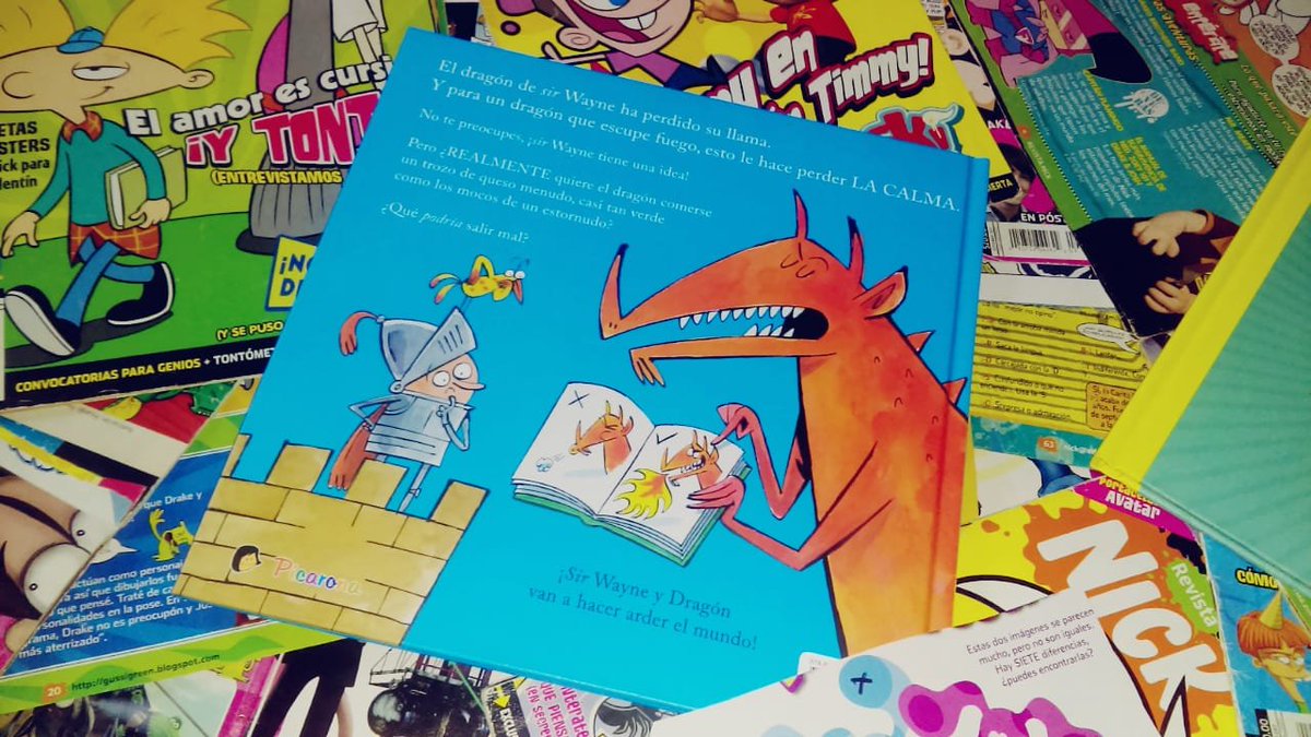 Frases_Bookies's tweet photo. Sir Wayne quiere ayudar a este dragón a escupir fuego, pero sale por otro lado 🤔 ¿Qué comió?😆 #mexico #cdmx #cuentosinfantiles #NuevoLeon #oaxaca #ciudaddemexico #jalisco #librosinfantiles @NirvanaLibros https://t.co/TZrtxLJd2B