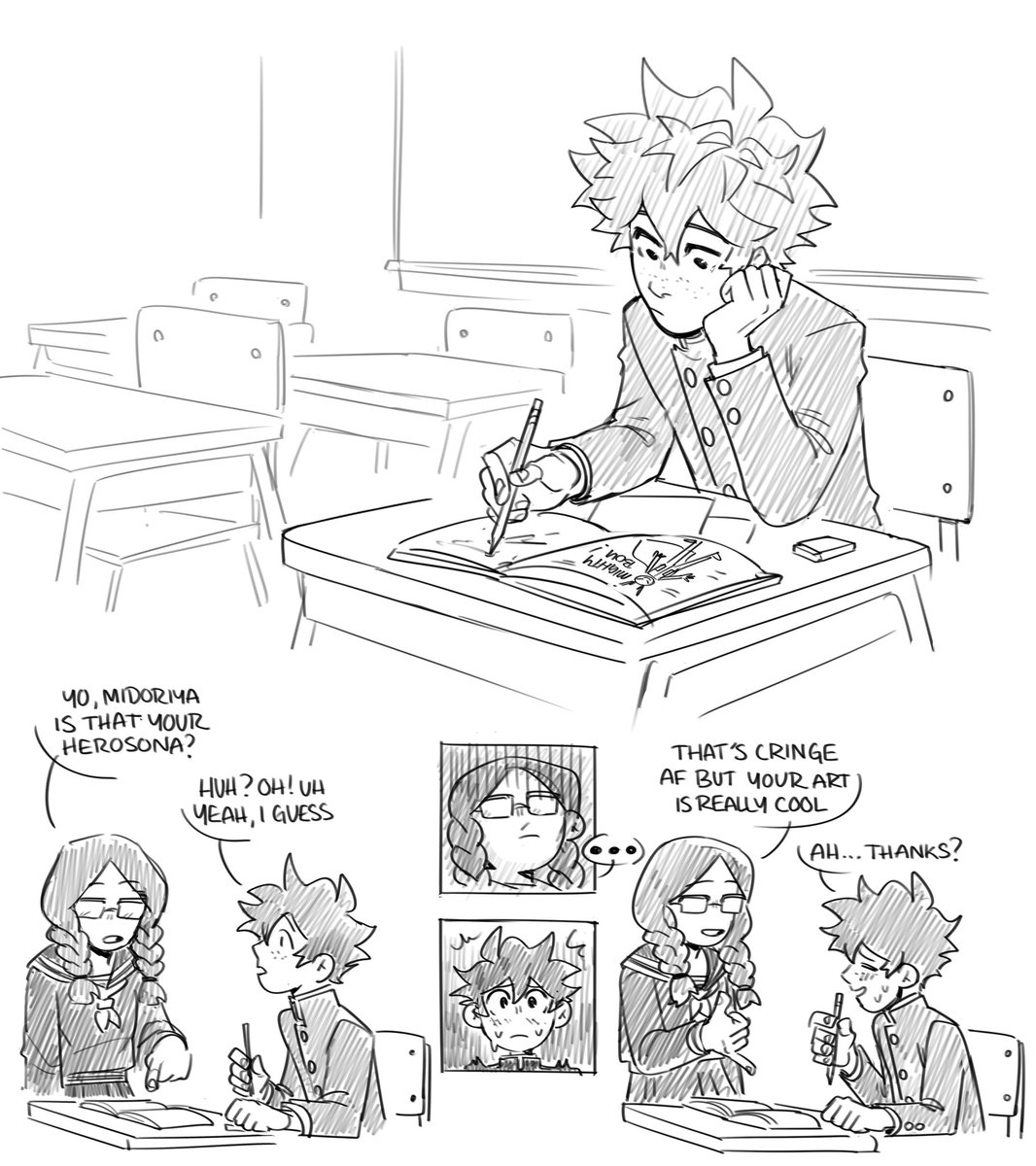 habkart's tweet photo. middle school deku adventures https://t.co/EbHq6lthQm