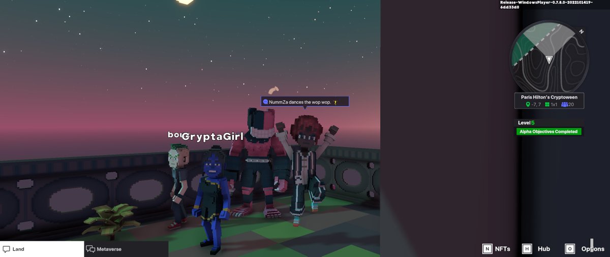 PurisitpP's tweet photo. @TheSandboxGame I just participated in the Paris Hilton  #Cryptoween Event. I found Grralh check out my screenshot below!
🎃👇 https://t.co/B23FTbcvPT