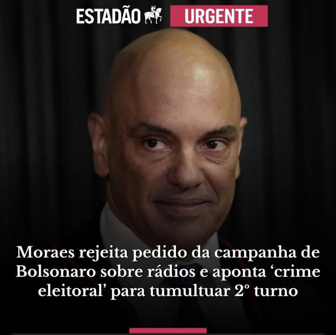 Acho que nem com muita droga dá para alguém dizer que o [censurado] representa a democracia, né? Ele representa no máximo um sistema que luta pela sua própria sobrevivência política.