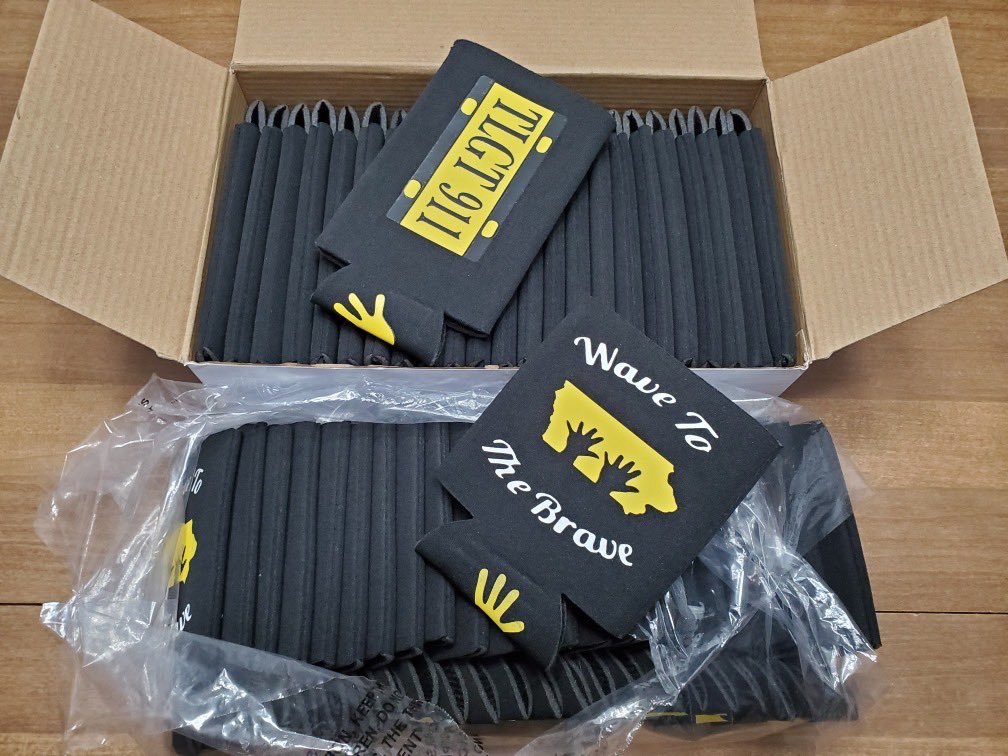 Tailgate911's tweet photo. Hey all @sloryde68 will have these koozies for sale at Tailgate911 Saturday(Melrose&amp;Sunset).They are 10 bucks each, regular and slim can for you seltzer drinkers. Yes, they are expensive but all proceeds will be donated to the UI Children’s hospital. 25 of each available https://t.co/naQTc4DEmb