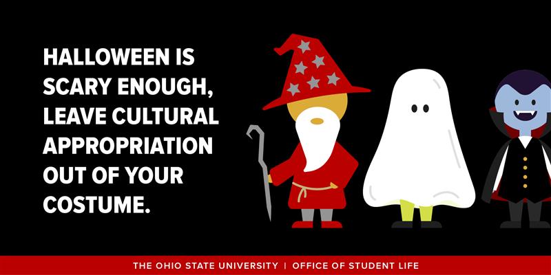 Dressing up for Halloween? Be respectful with what you wear and leave cultural appropriation out of your costume! 👻🎃