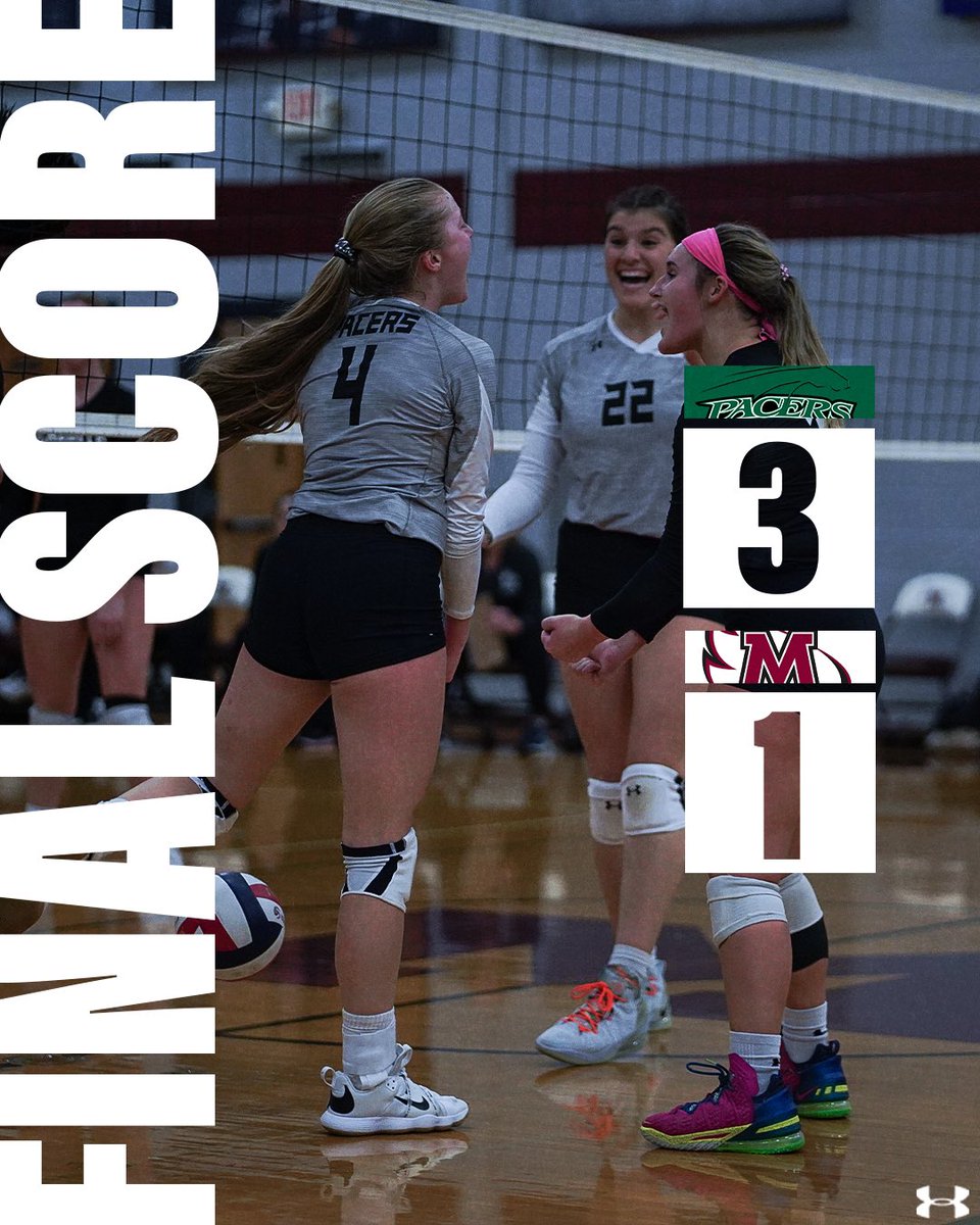 GoPeacePacers's tweet photo. FINAL SCORE 🐎🏐

The Pacers take down crosstown rival Meredith 3-1! This is their 24th win of the season which ties the program record for most wins in a season! https://t.co/rK6XSeOG08