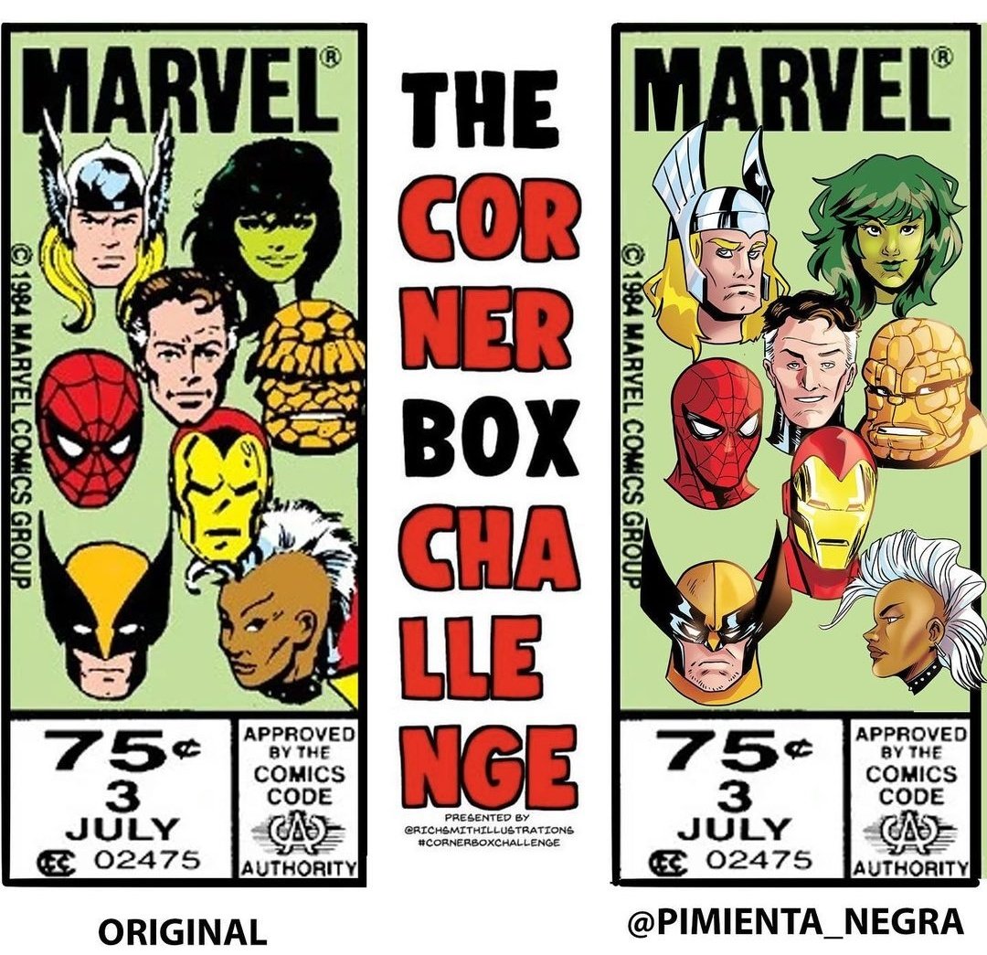 RPHutch1975's tweet photo. Art by Francine Delgado
#cornerboxchallenge https://t.co/50mxX7SRe4