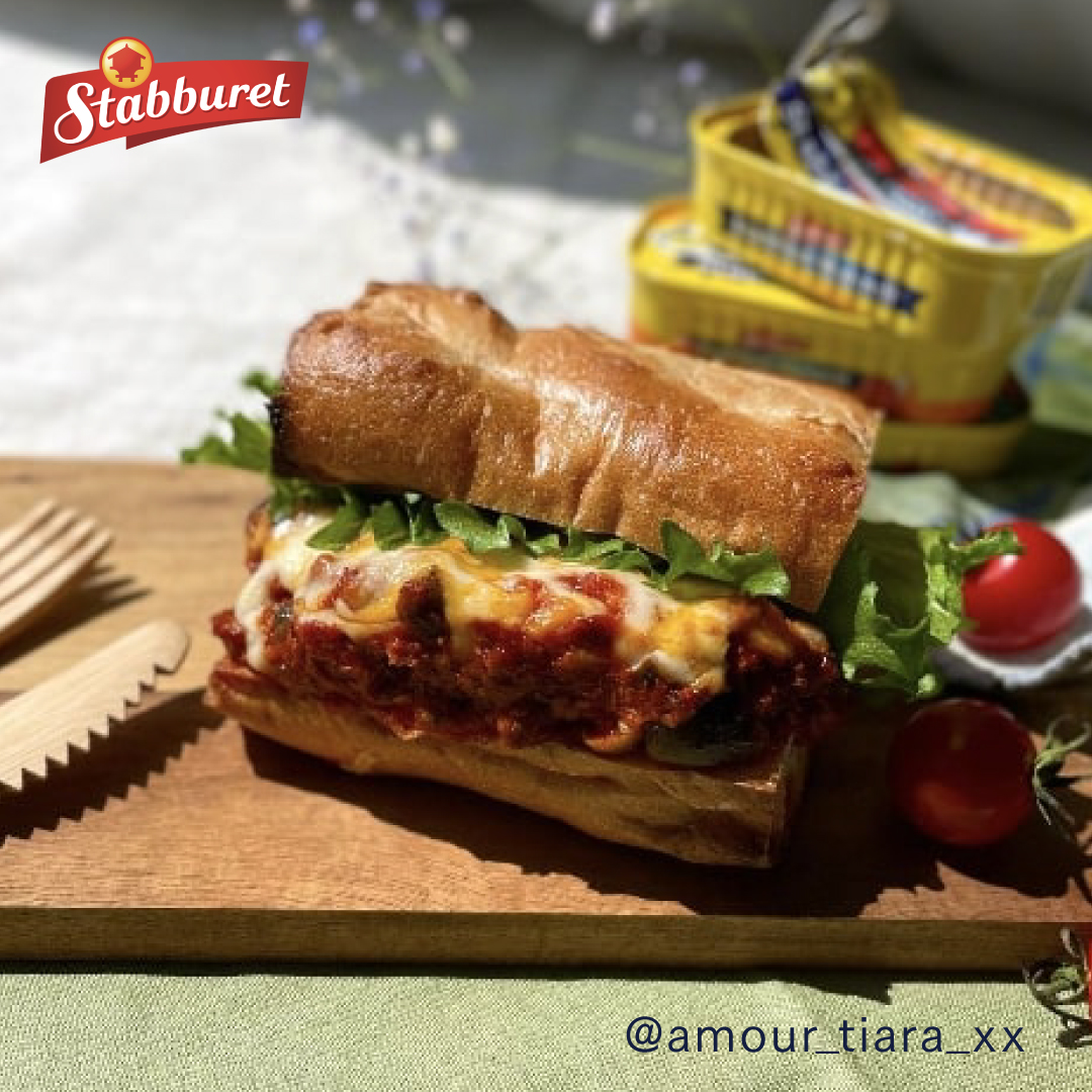 stabbur_japan's tweet photo. #スタブラサバフィレ の #試食レビュー と様々なアレンジアイデアを共有してくださった @amour_tiara_xx さんの写真をご紹介します💛

#オープンサンドイッチ から #シャクシュカ、#パスタ まで多彩に楽しめる #スタブラサバ缶🐟

#ホットサンド #おうちランチ #ホットサンドレシピ #バゲットサンド https://t.co/XzcRsHlaLX