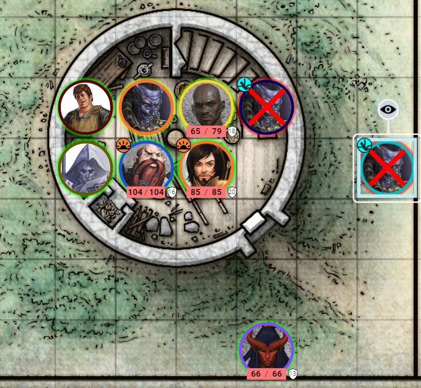 The party brought their A game tonight! Its Eviction time for these hags! <a href="/Wizards_DnD/">Dungeons & Dragons</a> <a href="/DnDBeyond/">D&D Beyond</a> <a href="/wetlir/">Russ - Cardboard Conflicts</a> <a href="/dj_sunn/">DJ Sunn (Don)</a> <a href="/boilergraphics/">Nathan Lord</a> @TheYoungfan0 #CurseofStrahd