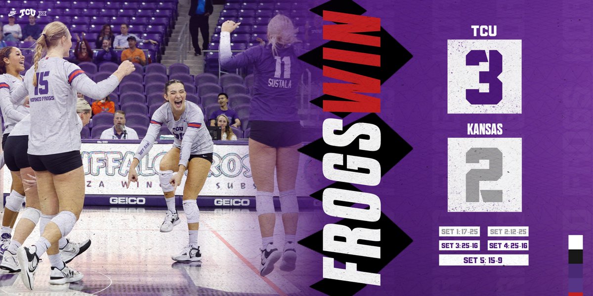 TCUvolleyball's tweet photo. 🎵 𝘈𝘭𝘭 𝘛𝘩𝘦𝘺 𝘈𝘳𝘦 𝘪𝘴 𝘋𝘶𝘴𝘵 𝘪𝘯 𝘵𝘩𝘦 𝘞𝘪𝘯𝘥  🎵

#GoFrogs https://t.co/J6rOHx5CK0