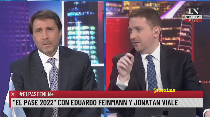 #Rating Arrasó #ElPaseEnLN entre @edufeiok y @JonatanViale con picos de 6,3 puntos (lideraron cómodamente las señales de noticias del cable) por @lanacionmas.
