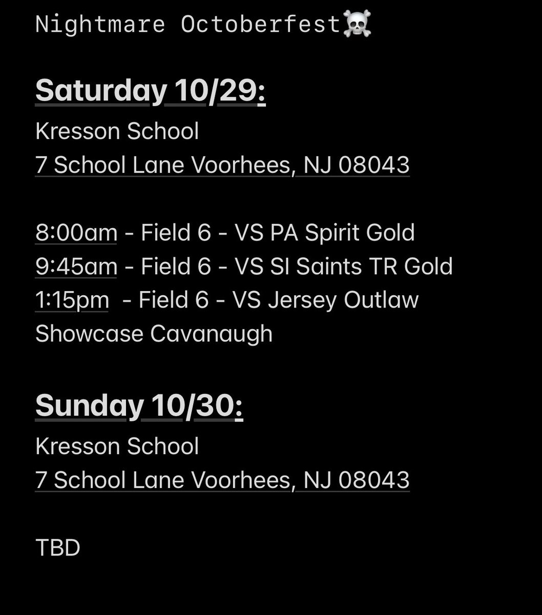 kadyolsen2025's tweet photo. My schedule for this upcoming weekend! #gonightmare 💜😈
@Salz2326 @a_tiumalu @frantroyan @CoachStinner @caseydickson717 @GoCoacher @Coach_Doria @CoachJenSteele @CoachBellisari @CoachKvilhaug @bridgetorchard @Penn_Softball @CoachWhitSB @coach_toric @StephRein11 @ExYank54 https://t.co/9xgG8y8czJ