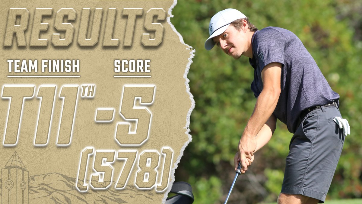 FINAL | UCCS T1️⃣1️⃣ of 1️⃣6️⃣ teams 

🏌️‍♂️ Perry: T20, -2 (142: 74, 68)
🏌️‍♂️ Haake: T23, -1 (143: 70, 73)
🏌️‍♂️ Totaled 3rd most pars in the tournament (117)

📅: Next up is the Dennis Rose Invitational in Kohala Coast, HI from Oct. 28-29.

#GoMountainLions