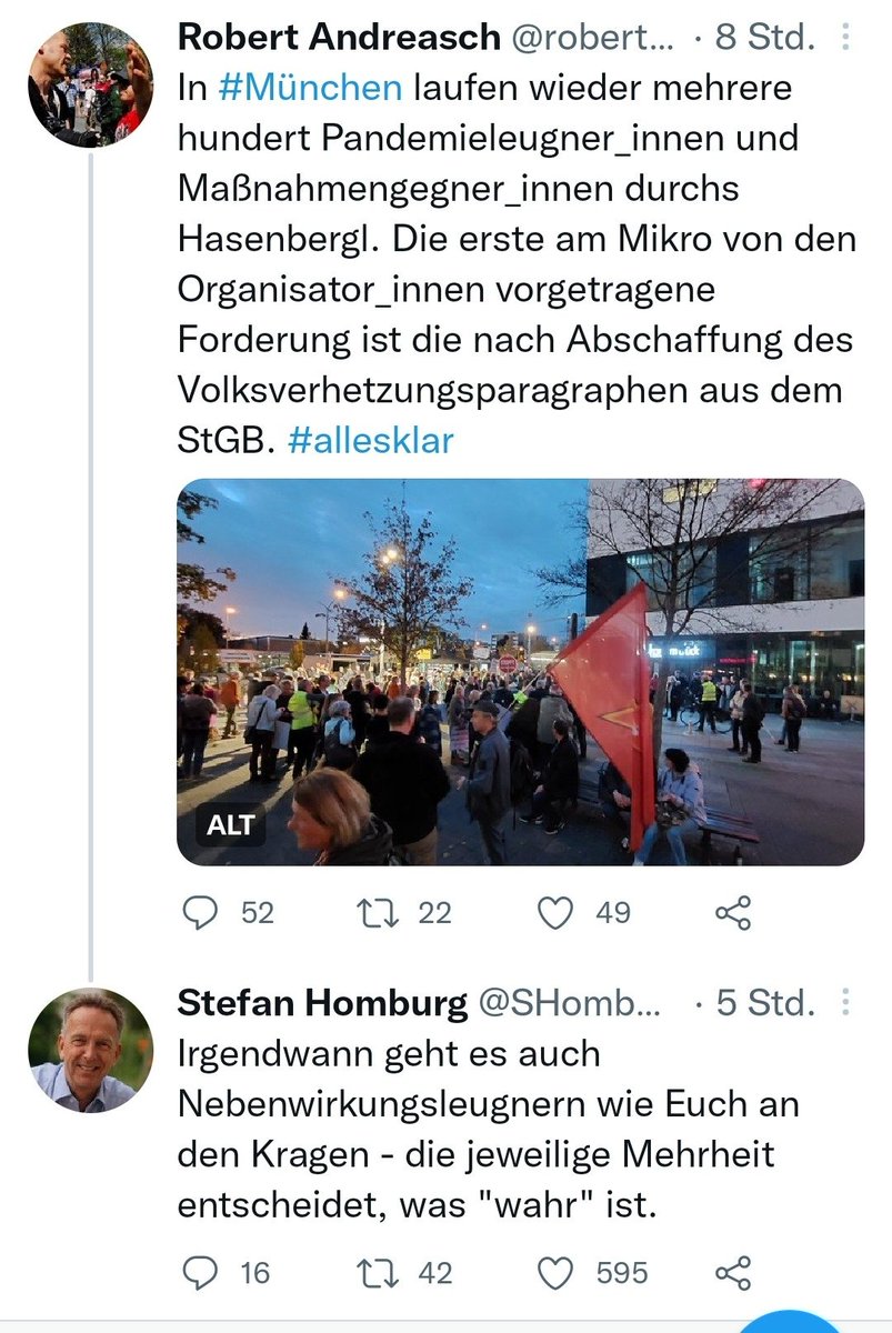 robertandreasch's tweet photo. Stefan Homburg (@UniHannover) droht mir auf @TwitterDE, es würde mir eines Tages an den Kragen gehn. Sein Tweet geht viral. Seither stürzt sich ein aggressiver Mob auf mich, ich muss hundertfach blocken und melden. Was wiederum belegt, wie die Szene drauf ist. https://t.co/8wcrevxdxe