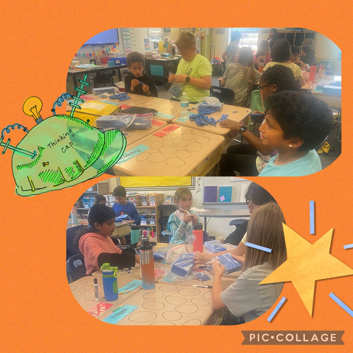 5th graders were #CrushingIt AND having fun while they explored using base-ten pieces to model division with 2-digit divisors. <a href="/ScottsRidgeES/">Scotts Ridge ES</a>