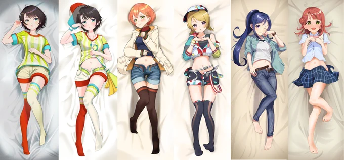 今まで描いた抱き枕カバー風イラストまとめ #ホロライブ #大空スバル #プロテインザスバル #ラブライブ! #ラブライブ!サンシャイン!! #ラブライブ!虹ヶ咲学園スクールアイドル同好会 #星空凛 #小泉花陽 #松浦果南 #上原歩夢  