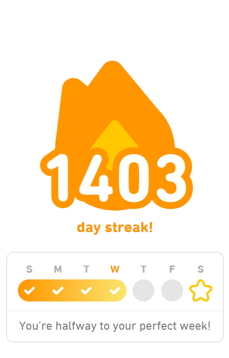 In today's #DuolingoStreakYear, 1403, the scholar Poggio Bracciolini entered the service of the Bishop of Bari, and a few months later joined the Chancery of Apostolic Briefs in the Roman Curia of Pope Boniface IX.
