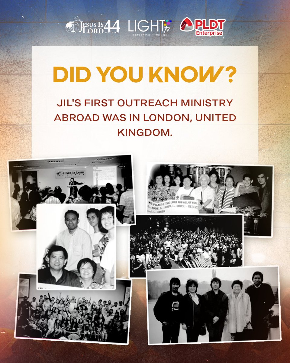 JILWorldwide's tweet photo. 1/2 We first proclaimed, "Jesus Christ is Lord all over Europe," in 1984, the year JIL United Kingdom's outreach ministry began. Today, there are now JIL chapters in Northern Europe and Iberia, Southern, Western, and Eastern Europe.
#JIL44 #ARISEandBUILD https://t.co/lRKYzBlTPP