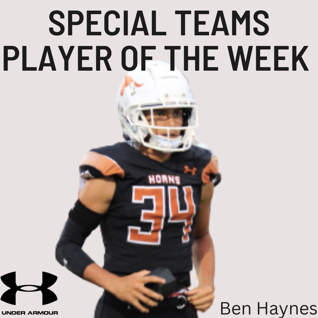 LanierFootball's tweet photo. Our players of the week from last weeks win! HookEm 🤘 https://t.co/O8aTkLjp7O