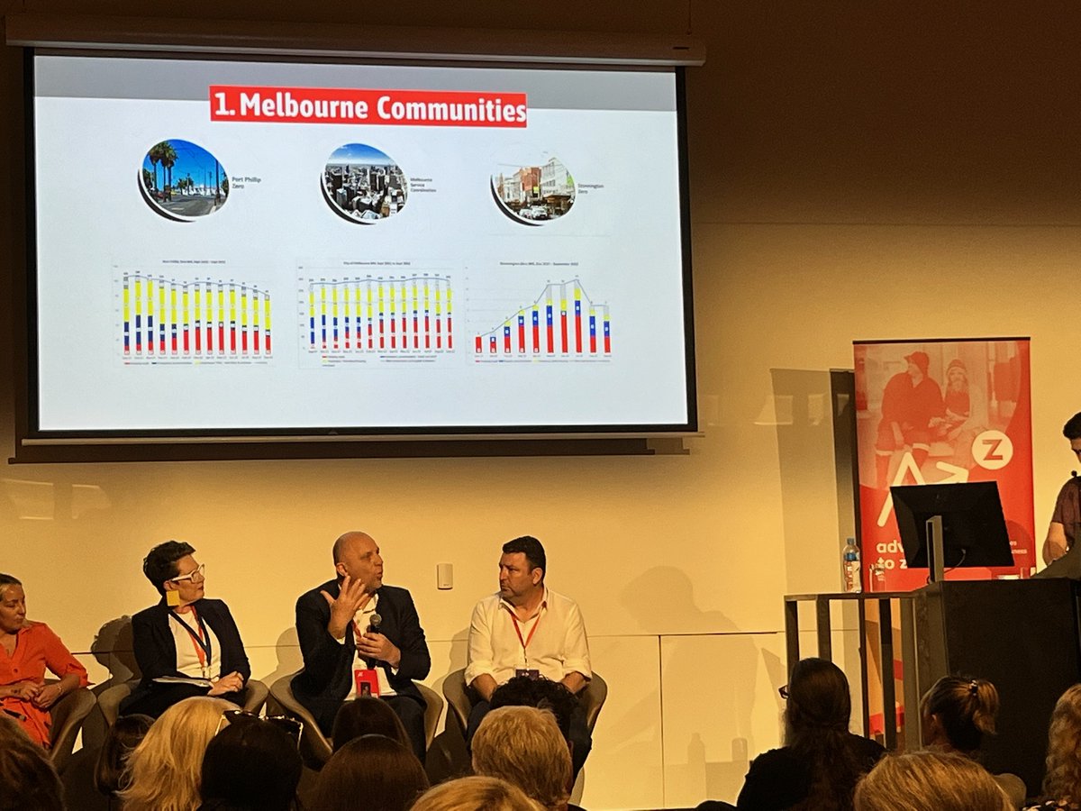 "It's been the generosity and inspiration of philanthropy that has helped the zero homelessness movement in Melbourne" - our Manager Functional Zero, George Hatvani at the <a href="/AAEH0/">Australian Alliance to End Homelessness</a> #ZeroSummit22 
#HomelessnessIsSolvable