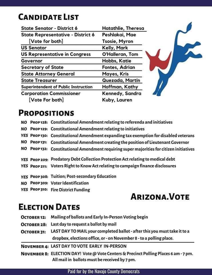 SitolCarr's tweet photo. If u need some suggestions for voting. #arizona #LD6 https://t.co/0jz3VDXDUZ